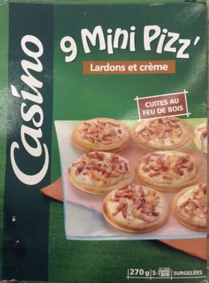 9 Mini Pizz' Lardons et crème Casino 270 g, code 3222476397652