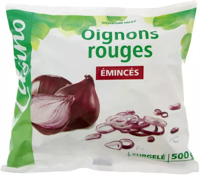 Oignons rouges émincés Casino 500 g, code 3222476448903