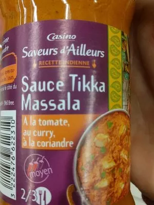 Sauce tikka massala Casino Saveurs d'Ailleurs,  Casino 350 g, code 3222476622310