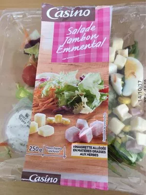 Salade jambon emmental Casino 250 g, code 3222476757678