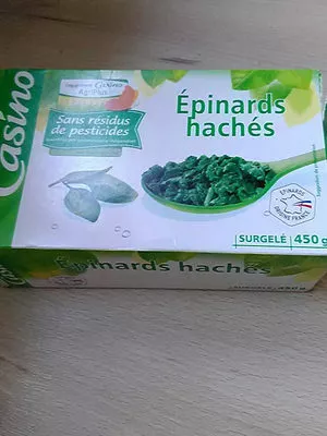 Epinards hachés Casino 450 g, code 3222476759085