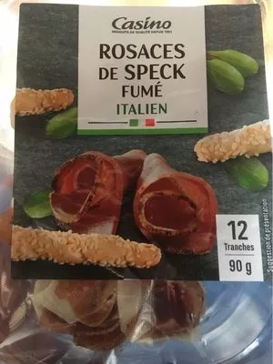 Rosaces de speck fumé italien Casino 12 tranches (90 g), code 3222476761019