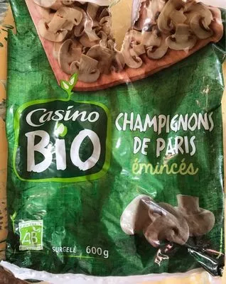 Champignons de Paris émincés bio Casino Bio, Casino 600 g, code 3222476872838