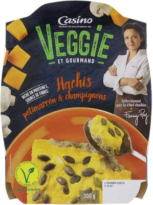 VEGGIE et gourmand hachis potimarron et champignons Casino, Sveltic 300g, code 3222477234215