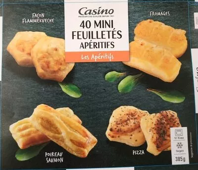 40 mini feuilletés apéritifs Casino 385 g, code 3222477374621