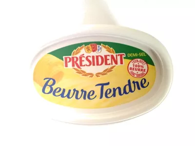 Beurre tendre demi-sel Président 250 g, code 3228021920191