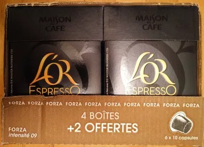 L'Or Espresso Forza (coffret 60 capsules) Maison du Café 6 * 52 g, code 3228470044509