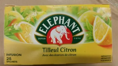 Infusion tilleul citron Elephant 25 sachets, code 3228881043498