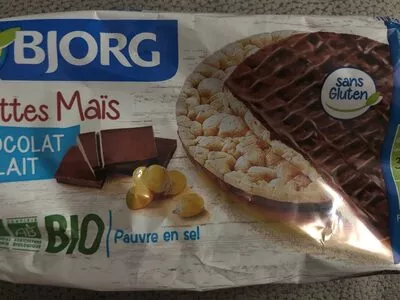 Galettes Maïs - chocolat lait Bjorg 100 g, code 3229820779140