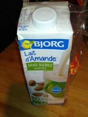 Lait d'amande Sans sucres ajoutés Bjorg 1 L, code 3229820788487