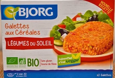 Galettes aux Céréales Légumes du Soleil Bjorg 200 g (2 * 100 g), code 3229820789835