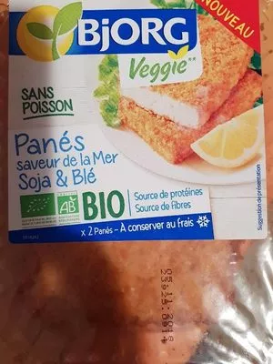 Panés saveur de la Mer soja et blé Bjorg Veggie, Bjorg 170, code 3229820797120