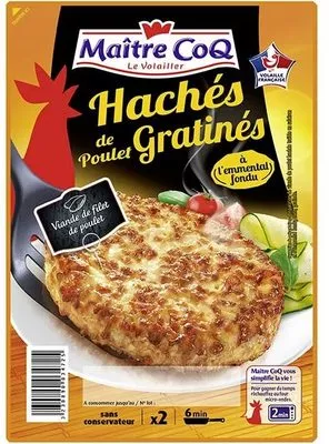 Haché de poulet gratiné Maître Coq 180 g, code 3230890034725