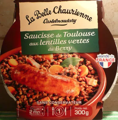 Saucisse de Toulouse aux Lentilles Vertes du Berry La Belle Chaurienne 300 g, code 3245362031959