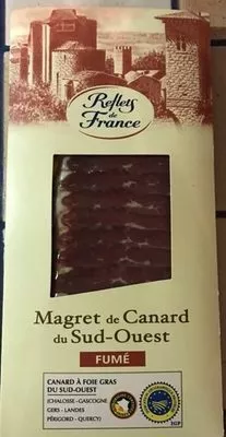 Magret de canard du Sud-Ouest fumé Reflets de France 90 g, code 3245390021212