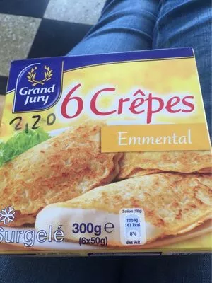 6 Crêpes Emmental Grand Jury 6 * 50 g, code 3245390117274