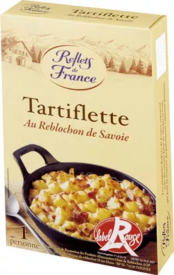 Tartiflette au reblochon de savoie label rouge Reflets de France,  Carrefour 300 g, code 3245390147943