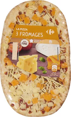 La Pizza 3 Fromages Carrefour, CMI (Carrefour Marchandises Internationales), Groupe Carrefour 180 g, code 3245411954277