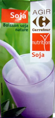 Soja, Boisson soja nature Agir Carrefour nutrition, Groupe Carrefour 1 litre, code 3245412180514