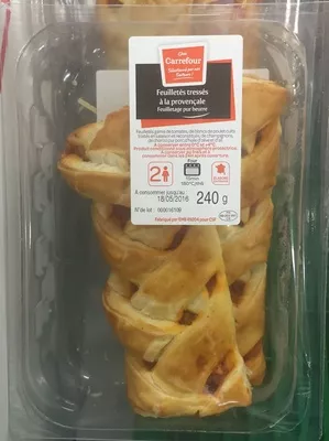 Feuilletés tressés à la provençale Chez Carrefour, Carrefour 240 g, code 3245412730115