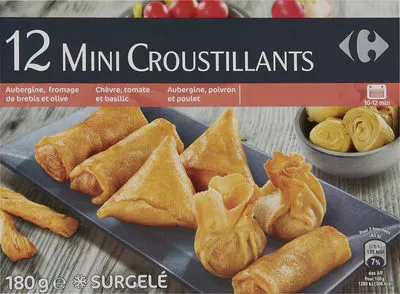 12 Mini croustillants Carrefour 180 g, code 3245413476296