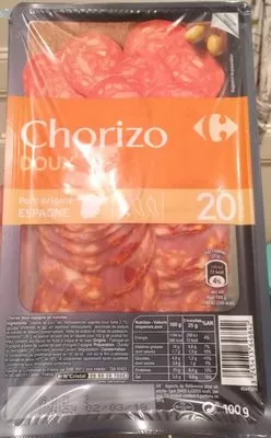 Chorizo doux Carrefour 100 g, code 3245413646842