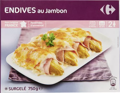 Endives au jambon Carrefour 750 g, code 3245413949660