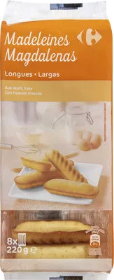 Madeleines longues Carrefour 220 g, code 3245414174221