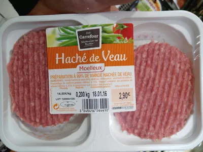 Haché de Veau Moelleux Carrefour 200 g, code 3245414264410