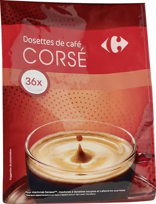 Dosettes Café Carrefour 252 g (36 dosettes), code 3245414394155