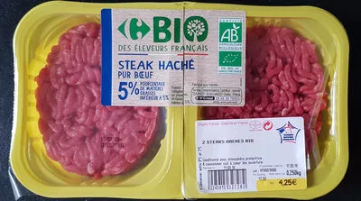 Steak haché bio Carrefour 250 g, code 3245415327282