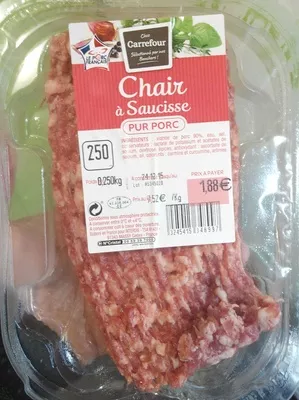 Chair à Saucisse Carrefour 250 g, code 3245415348997