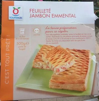 Feuilleté Jambon Emmental Toupargel 500 g, code 3248481001568