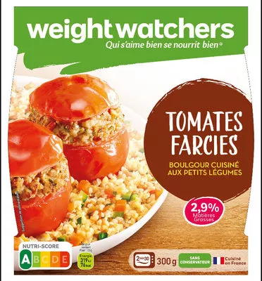 Tomates Farcies, Boulgour cuisiné aux petits légumes Weight Watchers 300 g, code 3248830690214