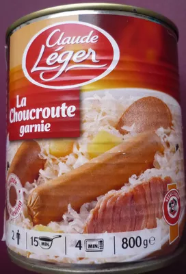 La Choucroute garnie - Cuisinée au Riesling Claude Léger, Sélection Intermarché, Les Mousquetaires 800 g (2 personnes), code 3250390001461