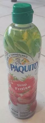 Sirop fraise Paquito, Sélection Intermarché 750 ml, code 3250390001553