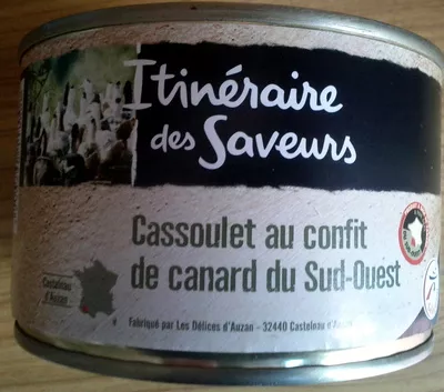 Cassoulet au confit de canard du Sud-Ouest Itinéraire des Saveurs, Sélection Intermarché, Les Mousquetaires 420 g, code 3250390118008