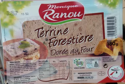 Terrine Forestière Monique Ranou 180 g, code 3250390318064