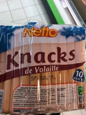 Knacks volaille Netto 350 g, code 3250390465287