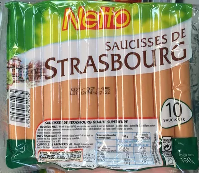 Saucisses de Strasbourg Netto 350 g, code 3250390614982