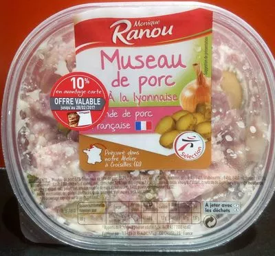 Museau de porc Monique Ranou, Intermarché, Sélection Intermarché 300 g e, code 3250390630272