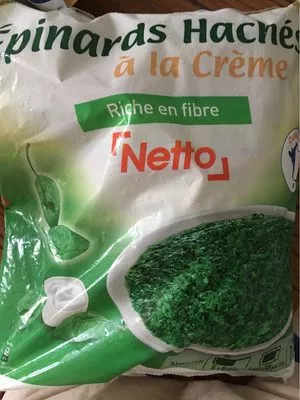 Épinards Hachés à la Crème Surgelés Netto , code 3250390727408