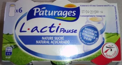 L.actiPause, Nature Sucré (x 6) Páturages, Sélection des Mousquetaires, Les Mousquetaires 6 x 100 g, code 3250390806578