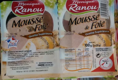 Mousse de foie qualité supérieure Monique Ranou 100 g (2 x 50 g), code 3250390911036