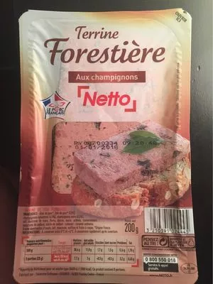 Terrine Forestière aux champignons Netto 200 g, code 3250391024445