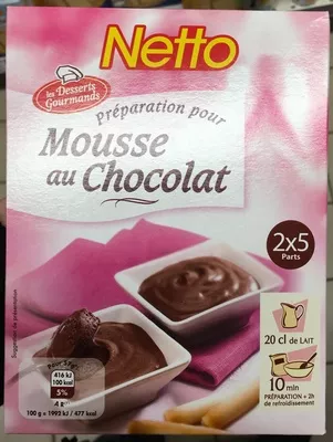 Préparation pour Mousse au Chocolat Netto 190 g, code 3250391163557