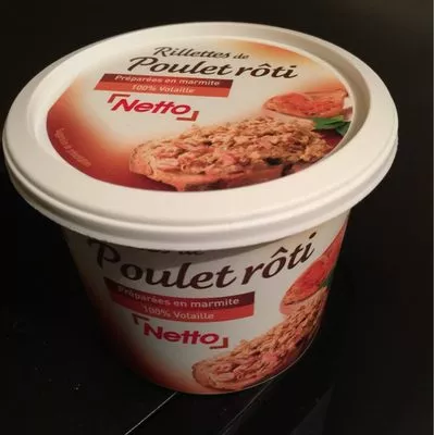 Rillettes de poulet rôti préparé en marmite Netto 220 g, code 3250391224340