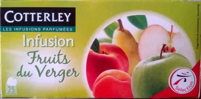 Infusion fruits du verger Cotterley, Intermarché 40 g (25 x 1.6 g), code 3250391227921