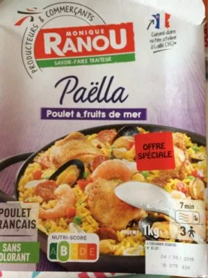 PaëllaPoulet & fruits de mer Monique Ranou 1000 g, code 3250391290185