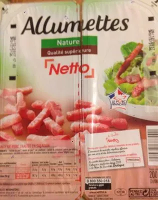 Allumettes Nature Netto 200 g, code 3250391387090